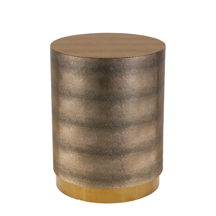 Lopez Round Sidetable Gold