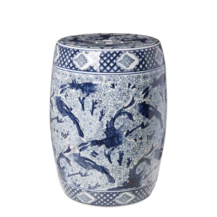 Zhu Garden Stool Dark Blue