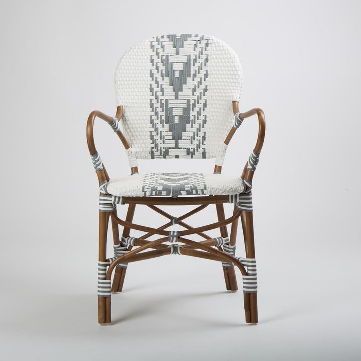 Tropez Rattan Chair Grey -Outdoor Undercover