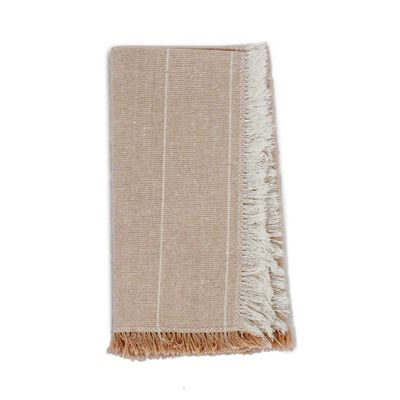 Wild Stripe Napkin Set of 4 Almond