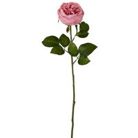 Real Touch Cabbage Rose 67cm Pink