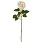 Real Touch Cabbage Rose 67cm White