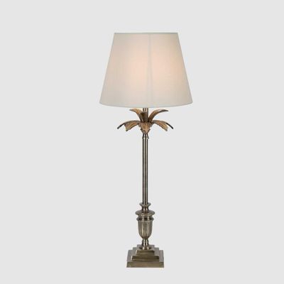 Palm Springs Table Lamp Base Silver- Base Only