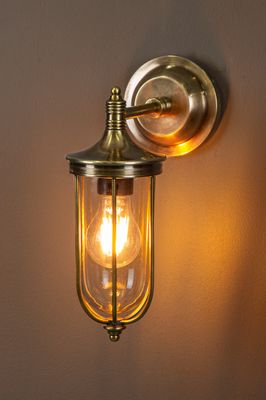 Noosa Outdoor Wall Light Antique Brass