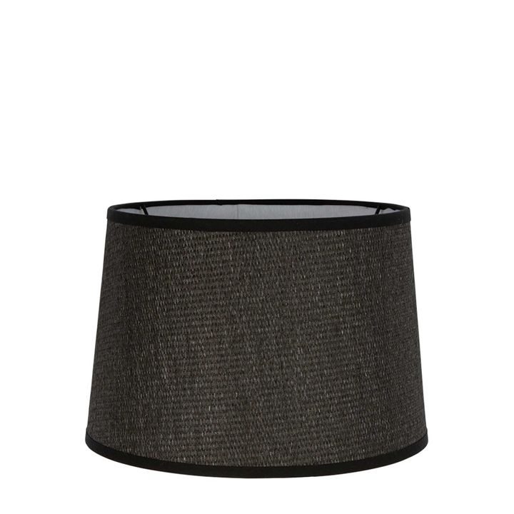 Paper Weave Drum Lamp Shade Medium Black