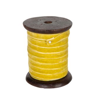 Velvet Ribbon Roll 10m Yellow