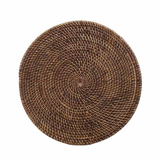 PRE-ORDER Single Round Placemat Brown