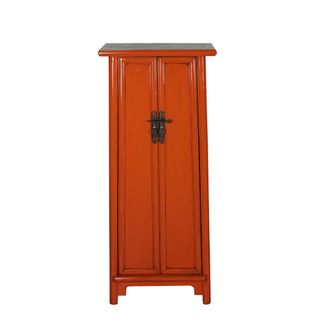Soraya Wooden 2 Door Cabinet Orange