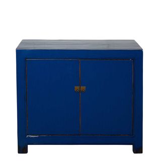 Pre-order Elery Wooden 2 Door Cabinet Electric Blue