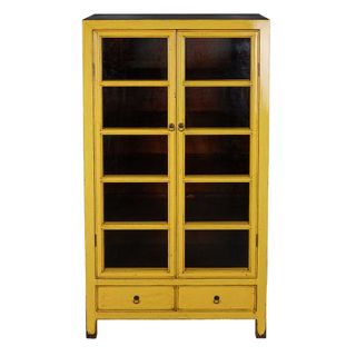 Sunflower Wooden 2 Door 2 Drawer Cabinet Yellow