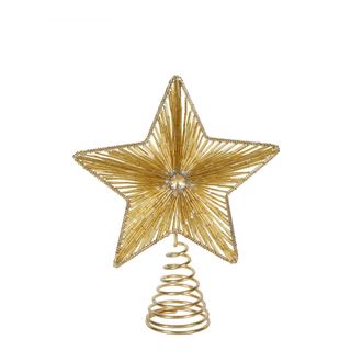 PRE-ORDER Sirius Star Beaded Tree Topper Gold
