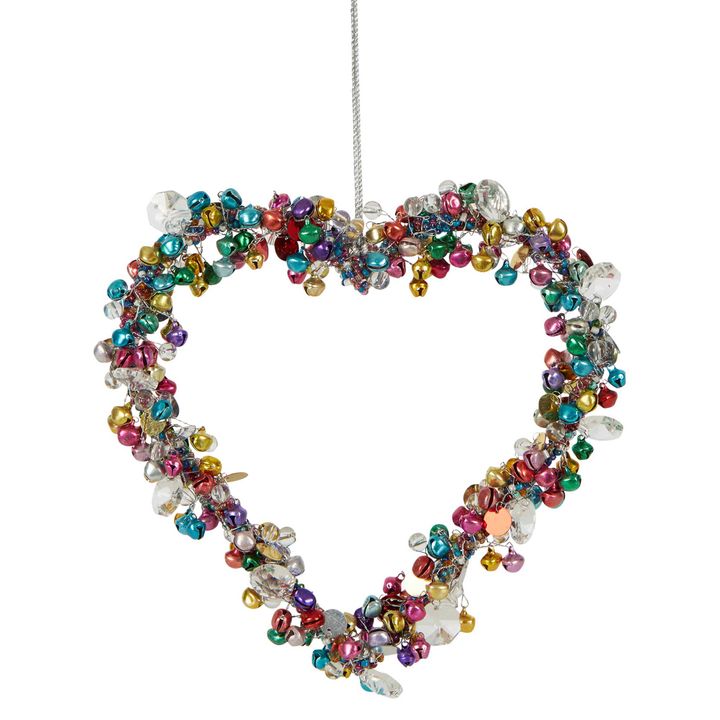 Kaleen Hanging Heart Decoration Multicolour