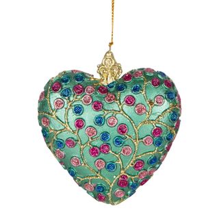 PRE-ORDER Aquana Hanging Heart Tree Ornament Green