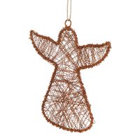 Dustle Wire Angel Decoration Large