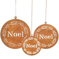 Country Noel Decoration Large Rust