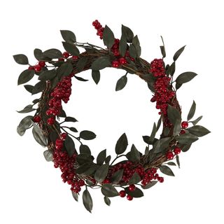 Mindi Red Berry Wreath