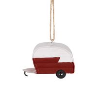 Festive Caravan Tree Decoration Red