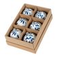 PRE-ORDER Chinois Vine Baubles - Box of 6 White & Blue