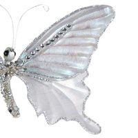 Davinia Metallic Butterfly Clip Decoration Silver