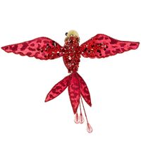 Leo Spotted Clip On Hummingbird Red