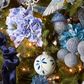 PRE-ORDER Midnel Glitter Acorn Tree Decoration Blue