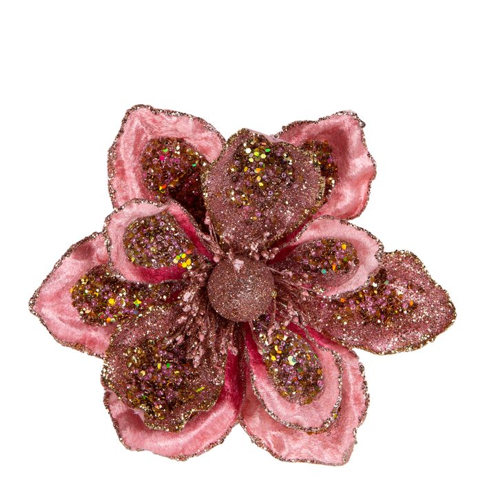 Dolores Velvet Magnolia Clip Pink