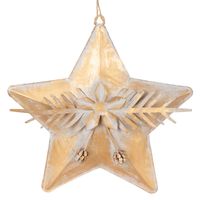 Tiff Gilt Stars Set of 3 Antique Gold