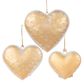 Tiff Gilt Hearts Set of 3 Antique Gold