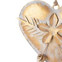 Tiff Gilt Hearts Set of 3 Antique Gold