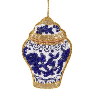 PRE-ORDER Ming Delight Sequin Ginger Jar Tree Decoration