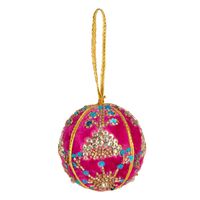 Velvet Blast Bauble Fuchsia