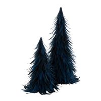 Periny Feather Cone Tree Small Navy Blue