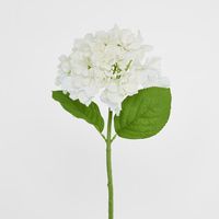 Hydrangea Stem Soft Touch 50cm White