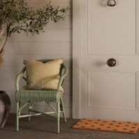 Cross Coir Doormat with Vinyl Backing Small