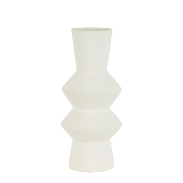 Ellington Stoneware Vase White Large