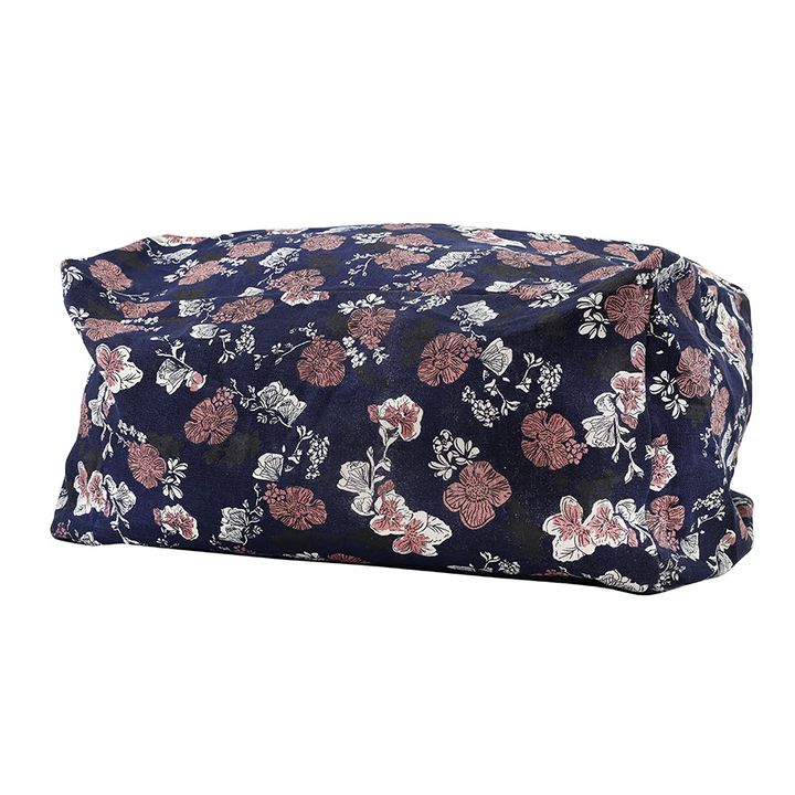 Indigo Rose Rect Ottoman