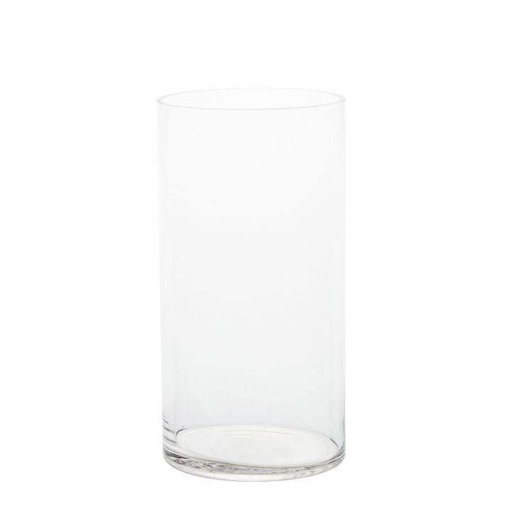 Cylinder Glass Vase 18x35cm