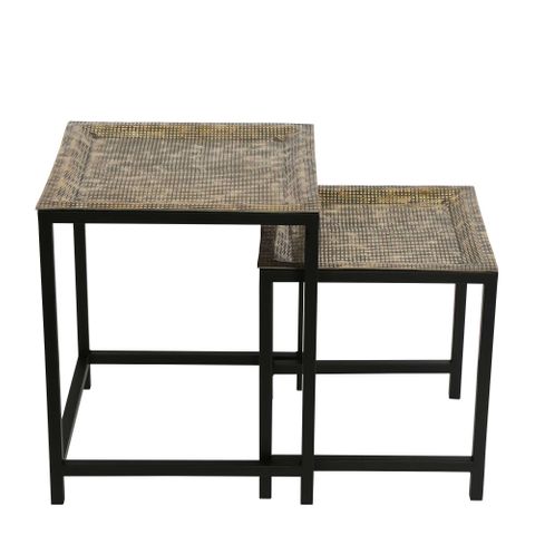 Nada Side Table Set of 2 Gold