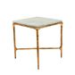 Aries Square Marble Side Table Gold
