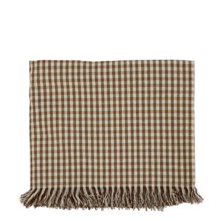 Gingham Tablecloth Earth Brown