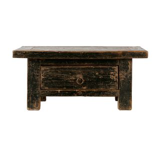 120 Years Old Elm Wood Antique Drawer