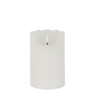 PRE-ORDER Battery Operated  Wax Candle White 15cm