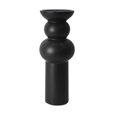 Warlet Ceramic Candle Stand Black