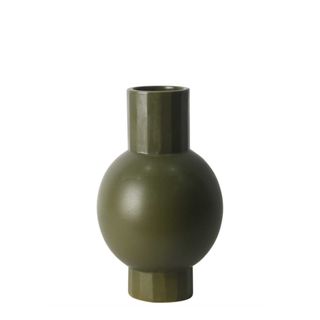 Ishka Ceramic Vase Olive Green