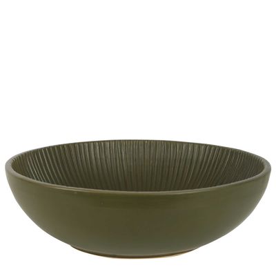 Isola Ceramic Bowl Olive Green