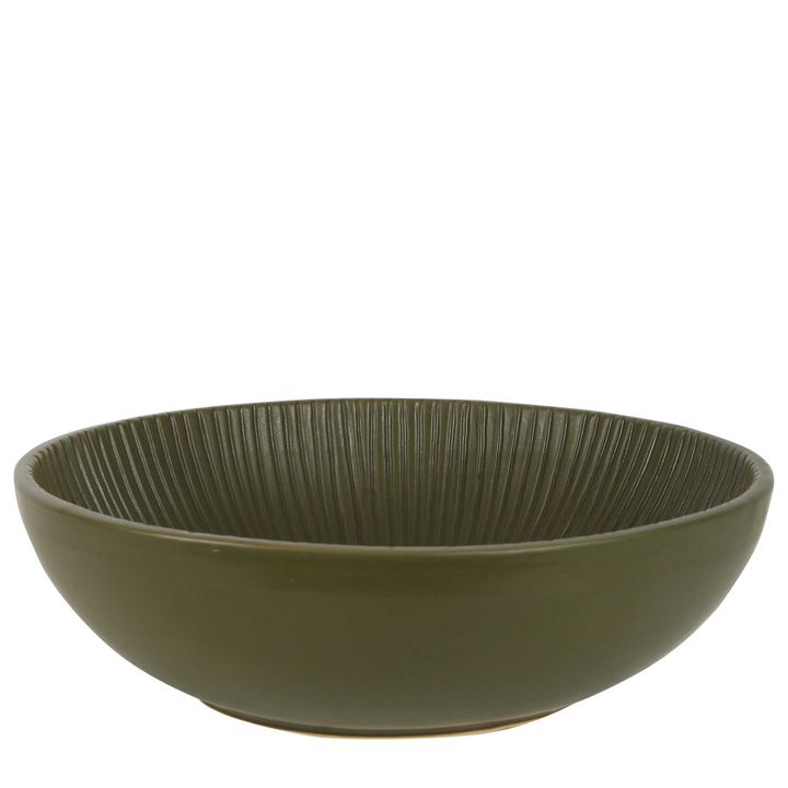 Isola Ceramic Bowl Olive Green