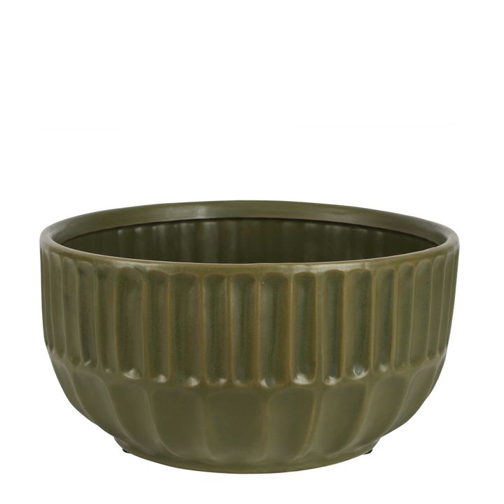 Kartun Ceramic Bowl Olive Green