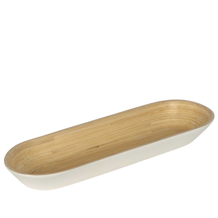 Blana Large Bamboo Platter White