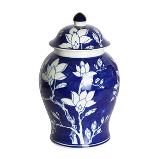 PRE-ORDER Magnolia Watercolour Porcelain Ginger Jar Small