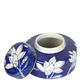 Magnolia Watercolour Porcelain Flat Jar